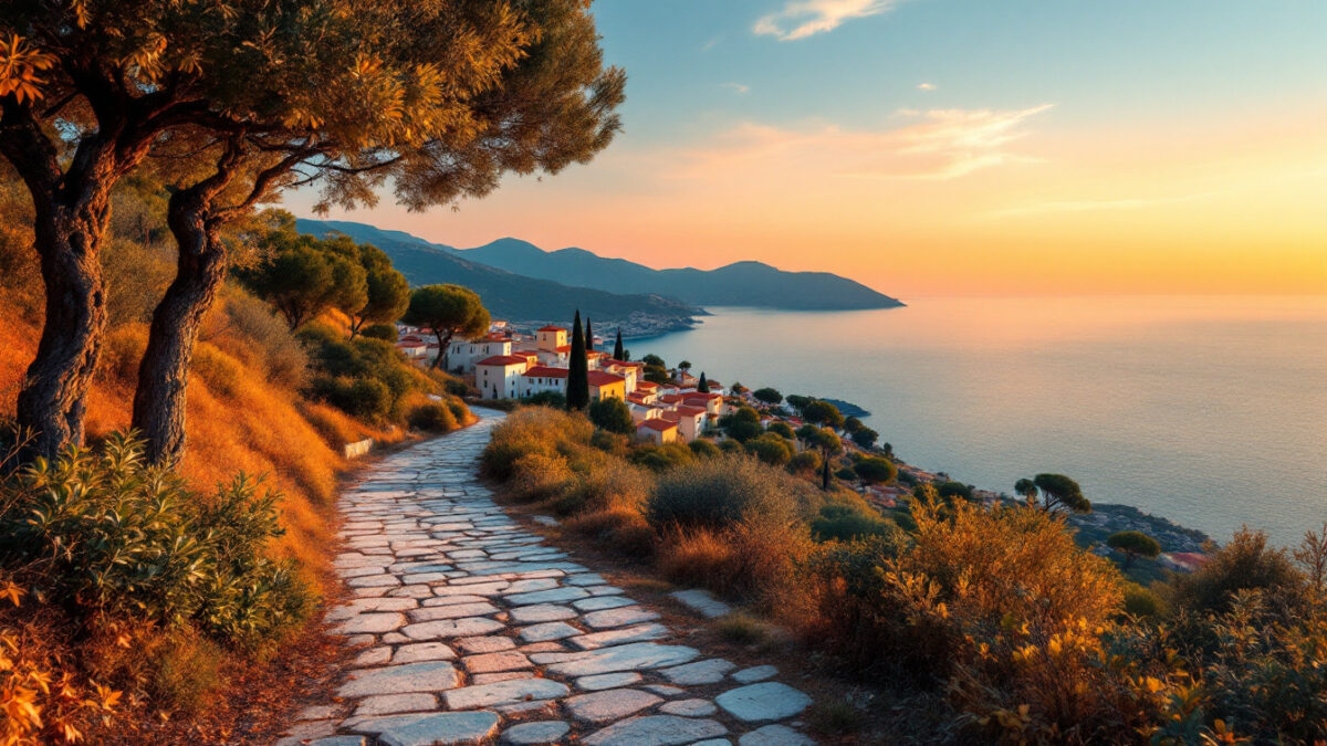 Itinerario autunnale a Ischia tra borgo, mare e panorami con luce morbida d’autunno.